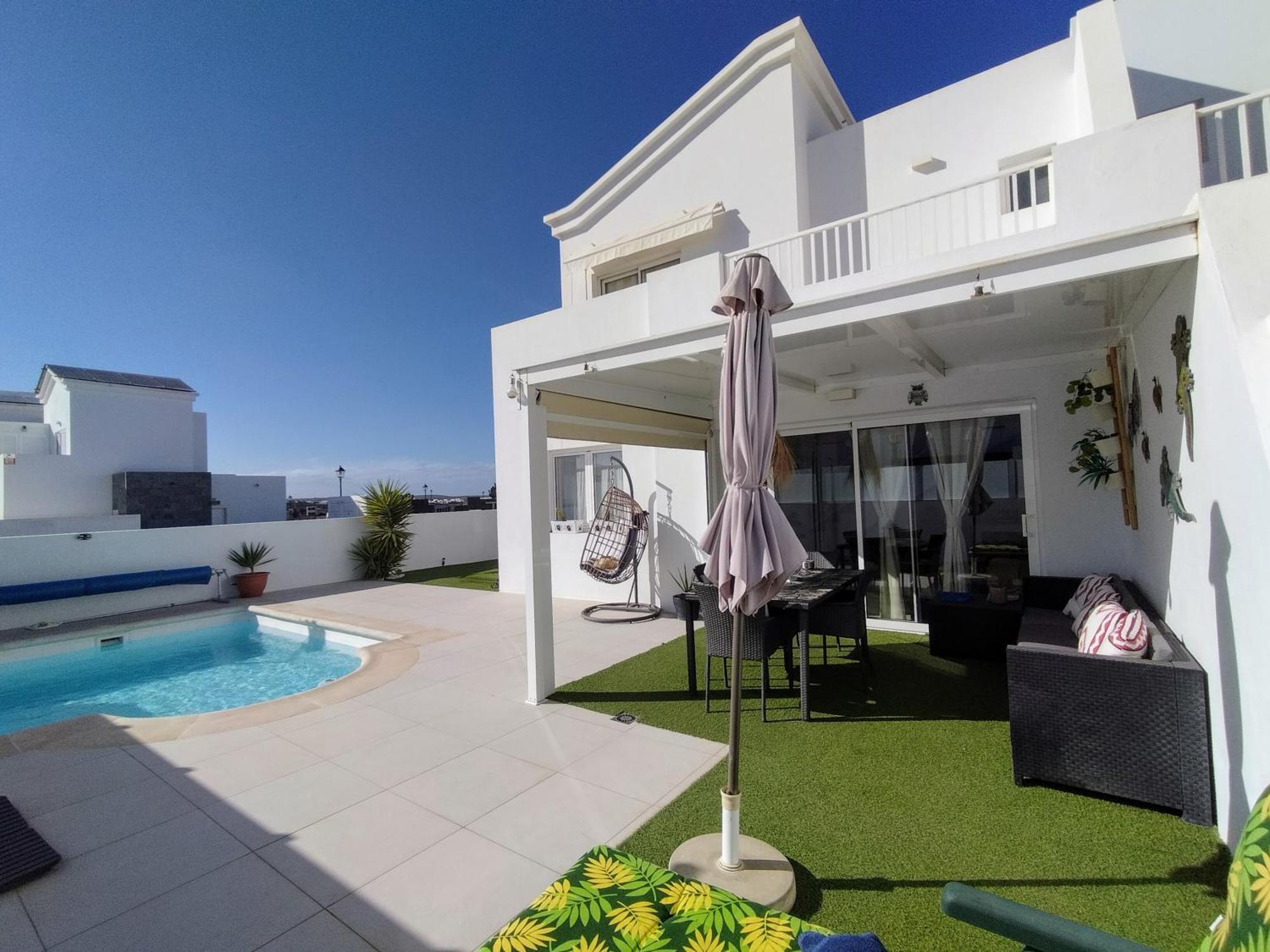 Lovely Villa Agua & Fuego,Heated Pool Playa Blanca  Ngoại thất bức ảnh