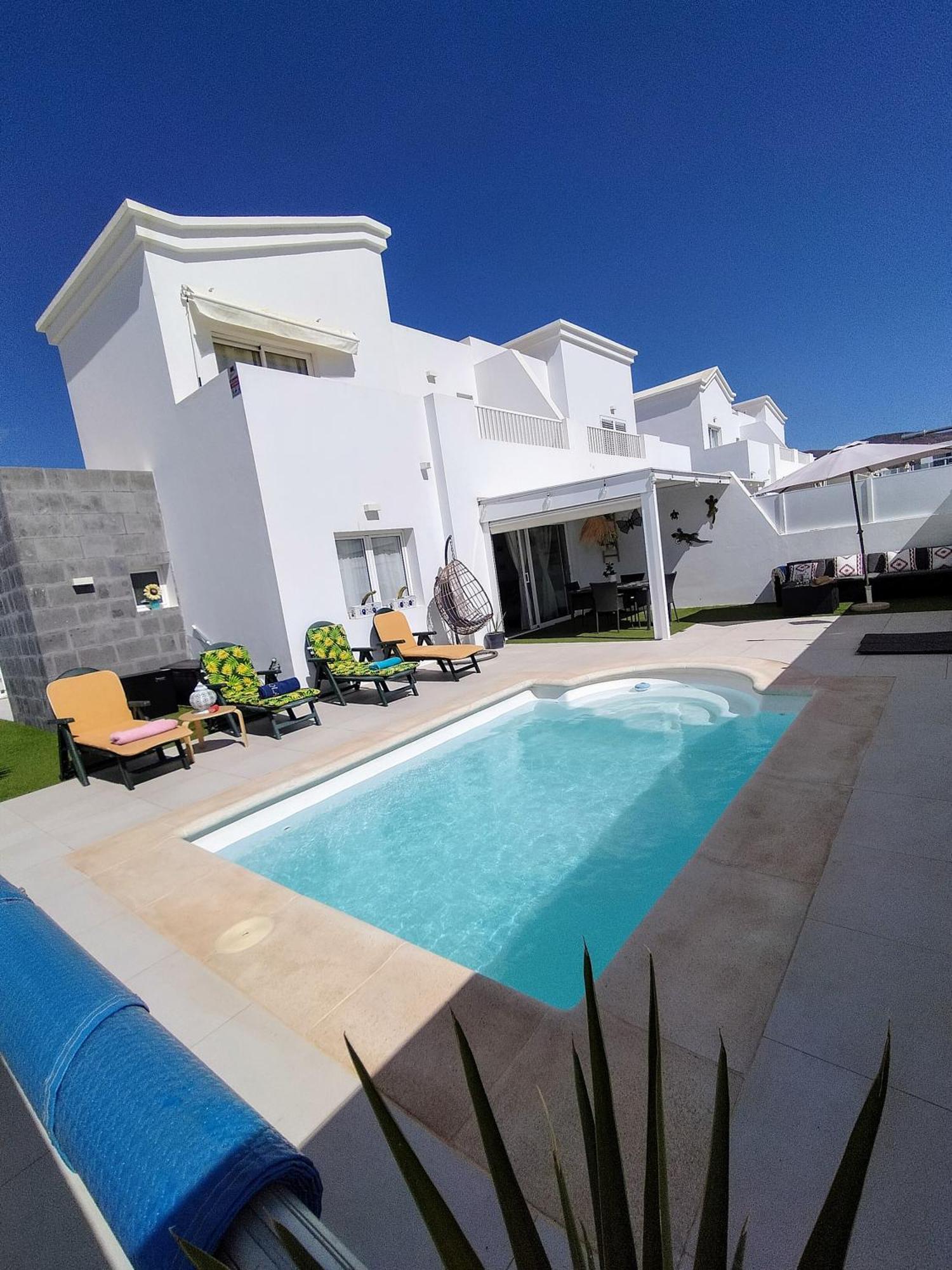 Lovely Villa Agua & Fuego,Heated Pool Playa Blanca  Ngoại thất bức ảnh