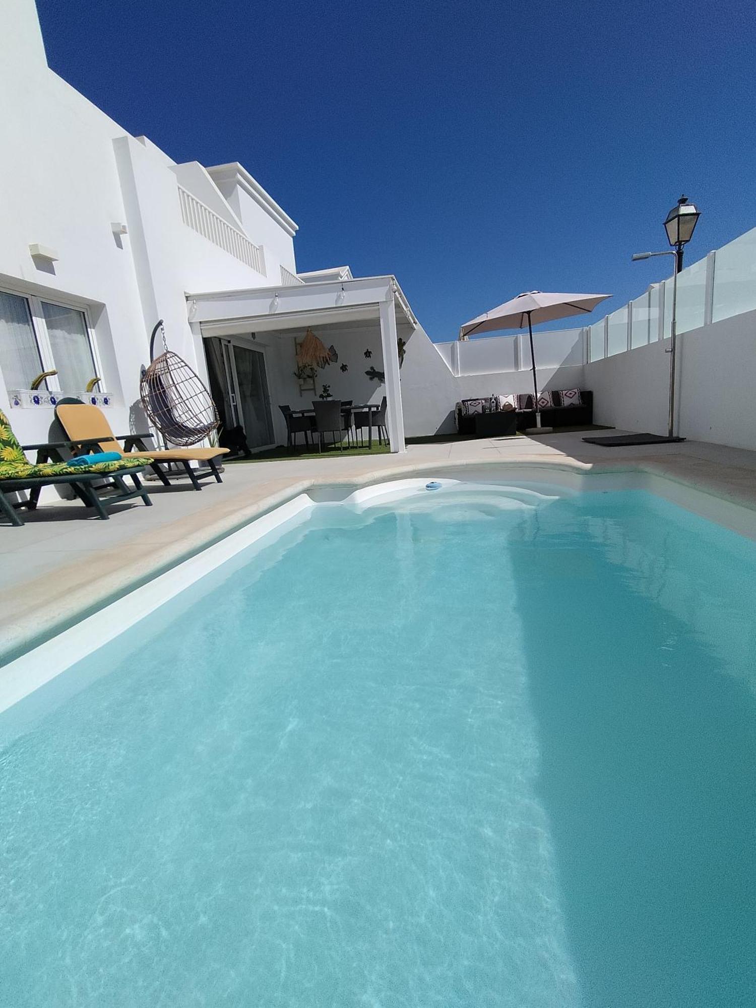 Lovely Villa Agua & Fuego,Heated Pool Playa Blanca  Ngoại thất bức ảnh